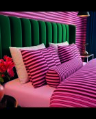 2 Kissenbezüge aus Baumwollsatin Beam/Pink Sparkle — 50 x 70 cm