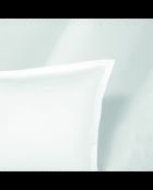 Set di lenzuola in raso di cotone tinta unita 1 baratta bianco 01 - 230x270 cm + 150x200x30 cm + 2x (50x80 cm)