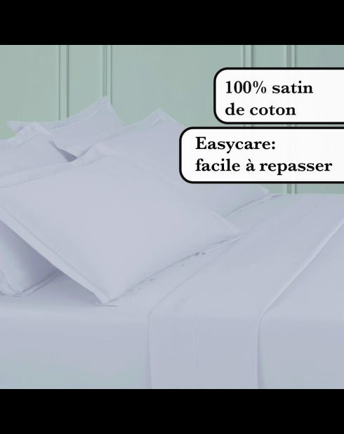 1 lenzuolo Baratta in raso di cotone tinta unita grigio 01