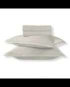 Set lakens van effen katoensatijn 1 baratta taupe 05 + 2x (90x200x30 cm) + 2x (50x70 cm)