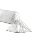 Arles Kissenhülle aus Baumwollsatin in Jacquard-Optik, 43 x 210 cm, weiß