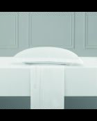 Set lakens van effen katoensatijn 1 baratta wit 01 + 180x200x30 cm + 2x (63x63 cm)