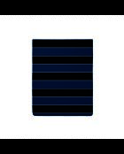 Lenzuolo piatto in raso di cotone Eclipse blu scuro