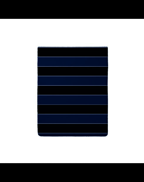 Drap plat satin de coton Eclipse bleu foncé