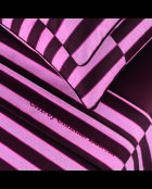 Lenzuolo piatto in raso di cotone Eclat Rose