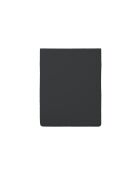 Sábana encimera de satén de algodón liso gris oscuro