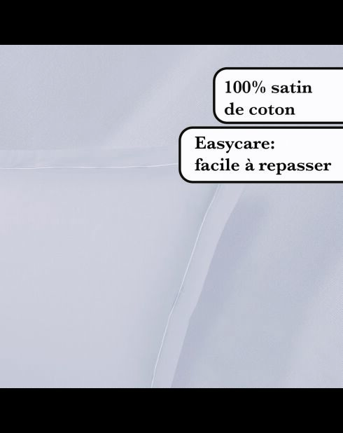 Bettlakenset aus glattem Baumwollsatin 1 Baratta Grau 01 - 230x270 cm + 150x200x30 cm + 2x (50x80 cm)