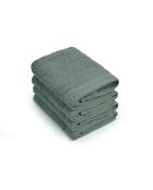 4 serviettes d'invitées vert sauge - 30x30 cm