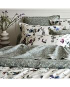 Lenzuolo con angoli elasticizzati in raso di cotone verde botanico