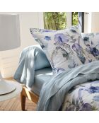 Lenzuolo con angoli in raso di cotone Garden Micro Mint