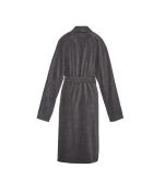 Peignoir avec col châle gris foncé