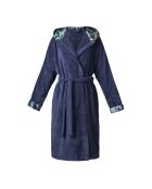 Peignoir avec capuche Zanzibar bleu foncé