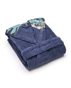Peignoir avec capuche Zanzibar bleu foncé