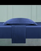 Bettlakenset aus glattem Baumwollsatin 1 Baratta blau 06 - 230x290 cm + 180x200x30 cm + 2x (50x80 cm)
