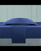 Bettlakenset aus schlichtem Baumwollsatin 1 Baratta blau 06 + 180x200x30 cm + 2x (63x63 cm)