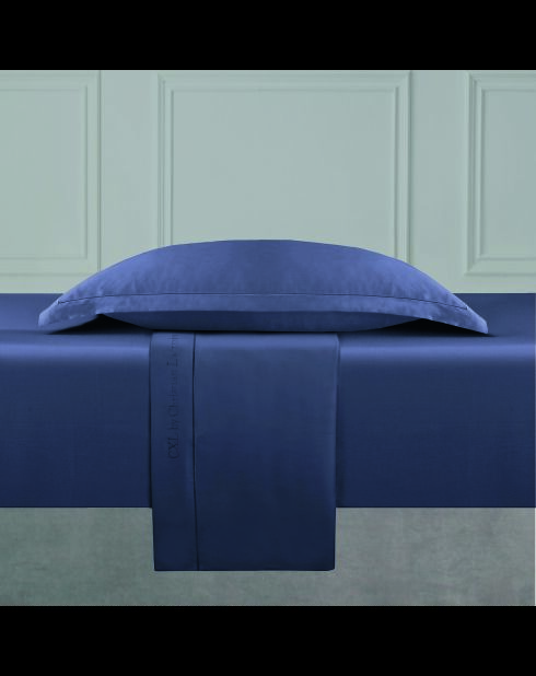 Bettlakenset aus schlichtem Baumwollsatin 1 Baratta blau 06 + 180x200x30 cm + 2x (63x63 cm)