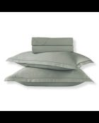 Set di lenzuola in raso di cotone tinta unita 1 baratta taupe 01 + 2x (90x200x30 cm) + 2x (50x70 cm)