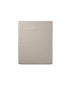 Einfarbiges taupefarbenes Bettlaken aus Baumwollsatin