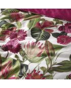 Lenzuolo piano Garden Micro fucsia in raso di cotone