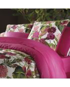 Lenzuolo piano Garden Micro fucsia in raso di cotone