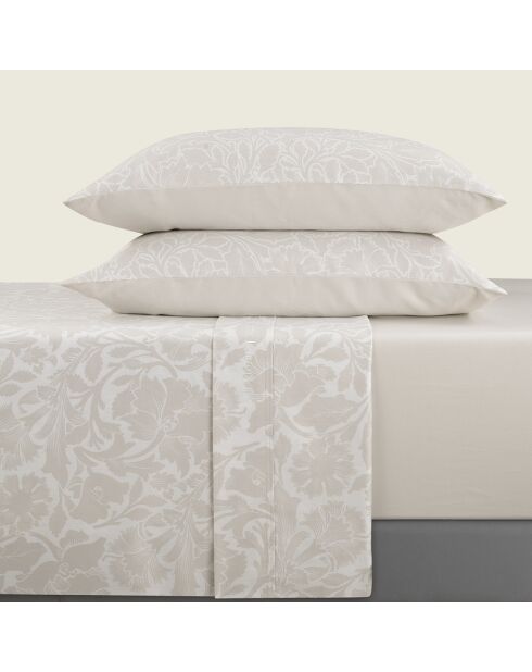 Bettlaken-Set aus Baumwollsatin in Arabesken-Design, 230 x 270 cm + 150 x 200 x 30 cm + 2 x (50 x 80 cm)