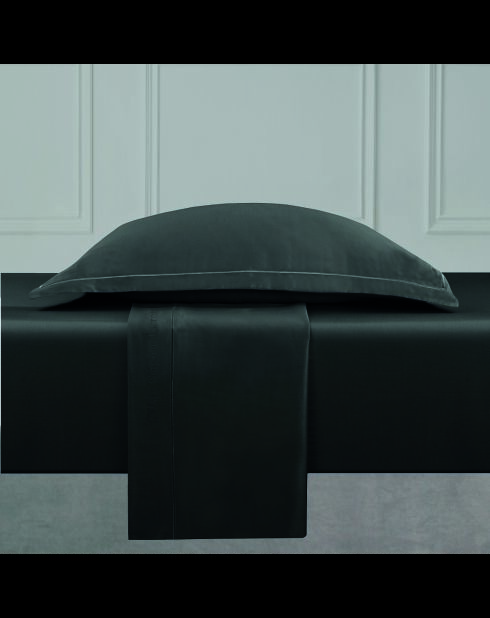 Bettlakenset aus glattem Baumwollsatin 1 Baratta Grau 03 + 160x200x30 cm + 2x (50x70 cm)