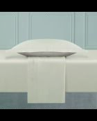 Uni 1 Baratta Bettlaken-Set aus Baumwollsatin, 05-230 x 290 cm, taupefarben