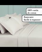 Einfarbiges Bettlaken aus Baumwollsatin 1 Baratta Taupe 05