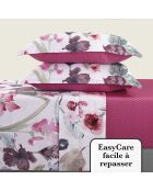 Bettwäscheset aus Baumwollsatin in exotischem Himbeerfarben+180x200x30 cm + 2x (50x70 cm)