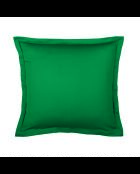 1 baratta groene kussensloop van effen katoensatijn 02 - 2x (63x63 cm)
