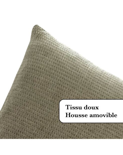 Léona grüner Kissenbezug - 45x45 cm