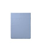 Hellblaues schlichtes Bettlaken aus Baumwollsatin