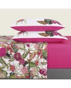 Set tuinstoelen van fuchsia katoensatijn - 180 x 200 cm