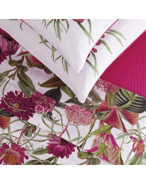 Set tuinstoelen van fuchsia katoensatijn - 180 x 200 cm