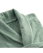 Peignoir avec col châle vert