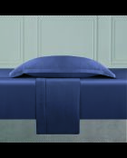 Bettlakenset aus glattem Baumwollsatin 1 Baratta blau 06 + 180x200x30 cm + 2x (50x70 cm)