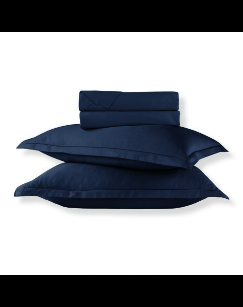 Bettlakenset aus glattem Baumwollsatin 1 Baratta blau 07 + 180x200x30 cm + 2x (50x70 cm)