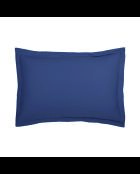 1 Kissenbezug aus Baumwollsatin, blau, einfarbig, 06—2 x (50 x 70 cm)