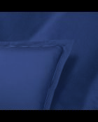 1 Kissenbezug aus Baumwollsatin, blau, einfarbig, 06—2 x (50 x 70 cm)