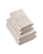 Set di 2 asciugamani e 2 teli da bagno sabbia - 50x100 cm + 70x140 cm