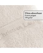 Set di 2 asciugamani e 2 teli da bagno sabbia - 50x100 cm + 70x140 cm