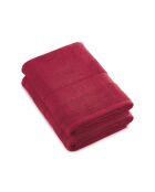 Set van 2 bordeauxrode badlakens - 2x (70x140 cm)