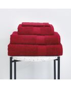 Set van 2 bordeauxrode badlakens - 2x (70x140 cm)