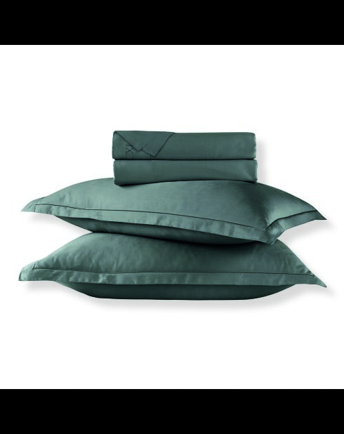 Ensemble de draps satin de coton uni 1 baratta gris 02 + 180x200x30 cm + 2x(50x70 cm)