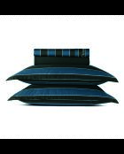 Eclipse katoenen satijnen lakenset donkerblauw + 160x200x30 cm + 2x (50x70 cm)