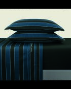 Eclipse katoenen satijnen lakenset donkerblauw + 160x200x30 cm + 2x (50x70 cm)