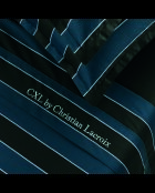 Eclipse katoenen satijnen lakenset donkerblauw + 160x200x30 cm + 2x (50x70 cm)