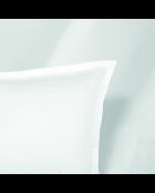 Set di lenzuola in raso di cotone tinta unita 1 baratta bianco 01 + 2x (90x200x30 cm) + 2x (50x70 cm)