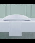 Set di lenzuola in raso di cotone tinta unita 1 baratta grigio 01 - 230x290 cm + 180x200x30 cm + 2x (50x80 cm)
