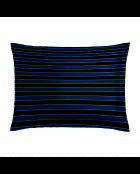 Dunkelblauer Panorama-Kissenbezug aus Baumwollsatin — 2 x (50 x 70 cm)